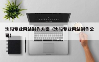 黔东南沈阳专业网站制作方案（沈阳专业网站制作公司）